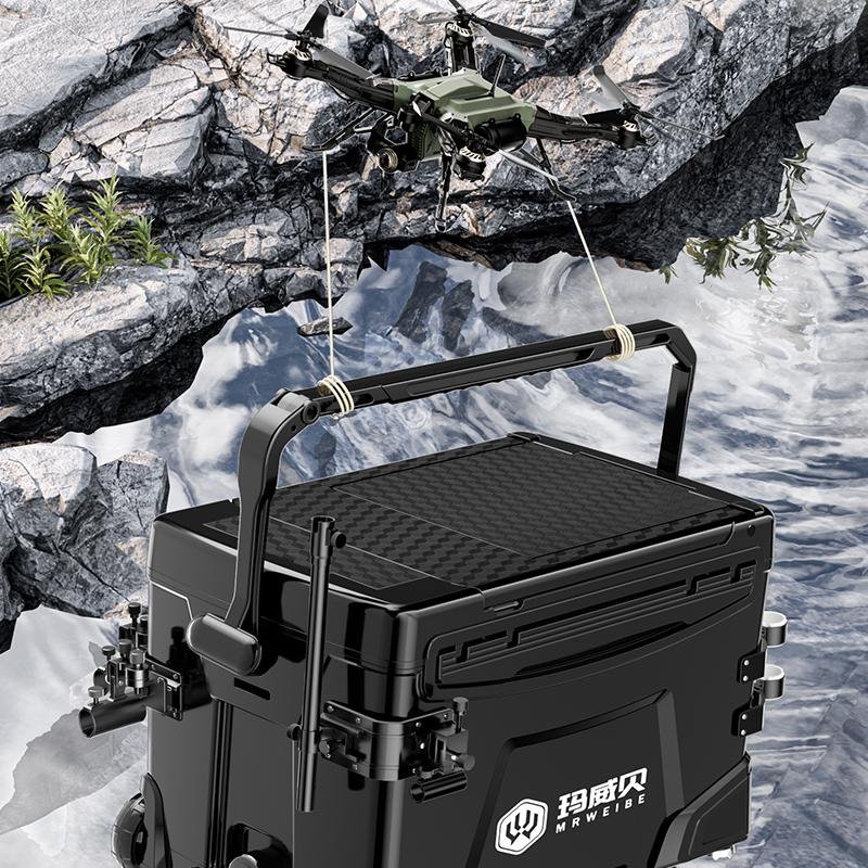 A full of 2024 new super-light-wheeler multi-purpose fishing gear in a fishing tank with 36 litres